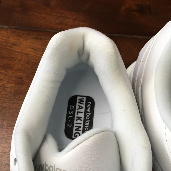 New Balance White Athletic Sneakers - Picture 8 of 9